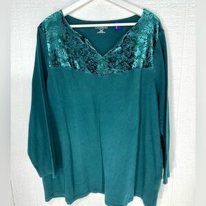 Catherines top green size 1XWP